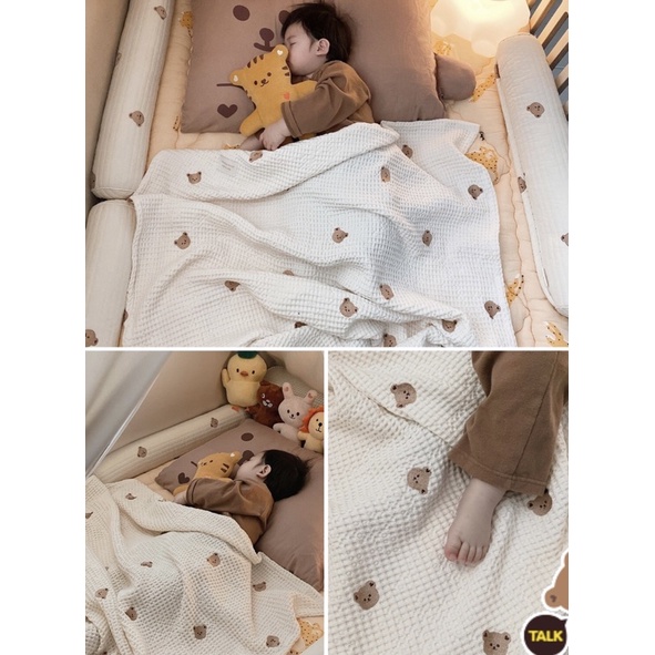 CHĂN MODAL WAFFLE CHÍNH HÃNG MALOLOTTE &amp; DOTTODOT - Made in Korea
