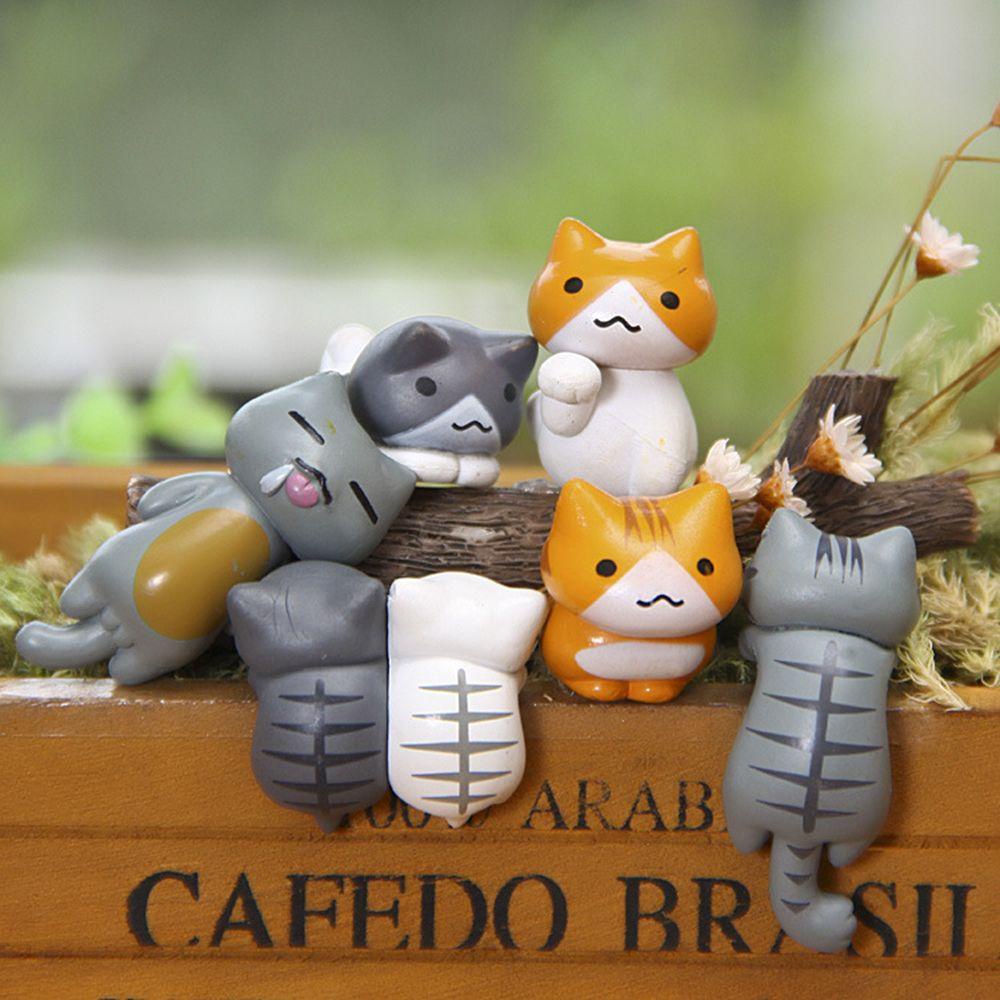 ✻Fay✻ Set 6 Khuôn Tạo Hình Mèo Trang Trí Sân Vườn