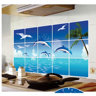 Decal dán tường Dán Bếp - Cá heo