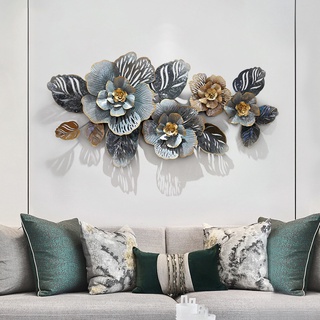 Decor Trang Trí Tranh Sắt Treo Tường, Tranh Decor Trang Trí Hoa Xanh Bóng
