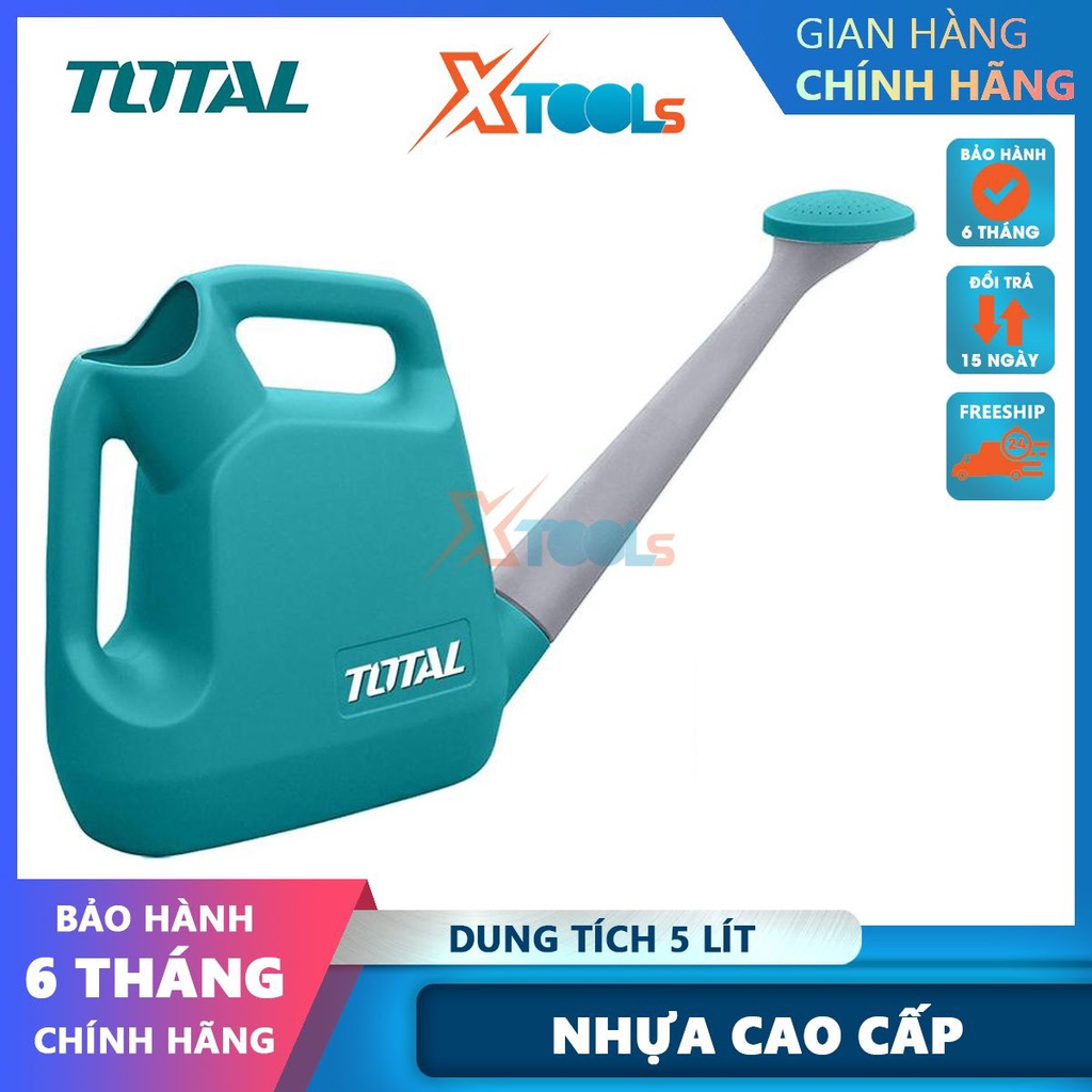 Bình tưới nước 5L Total THSPP0505 bình phun nước tưới cây bình chứa 5L, chất liệu nhựa cao cấp chống va chạm [XTOOLS]