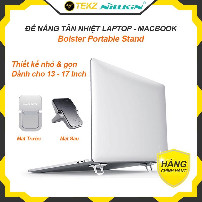 Đế Tản Nhiệt Laptop NILLKIN Bolster Portable Stand, Chất Liệu Hợp Kim Kẽm, Thích Hợp Cho Dòng Laptop 13 - 17 inch