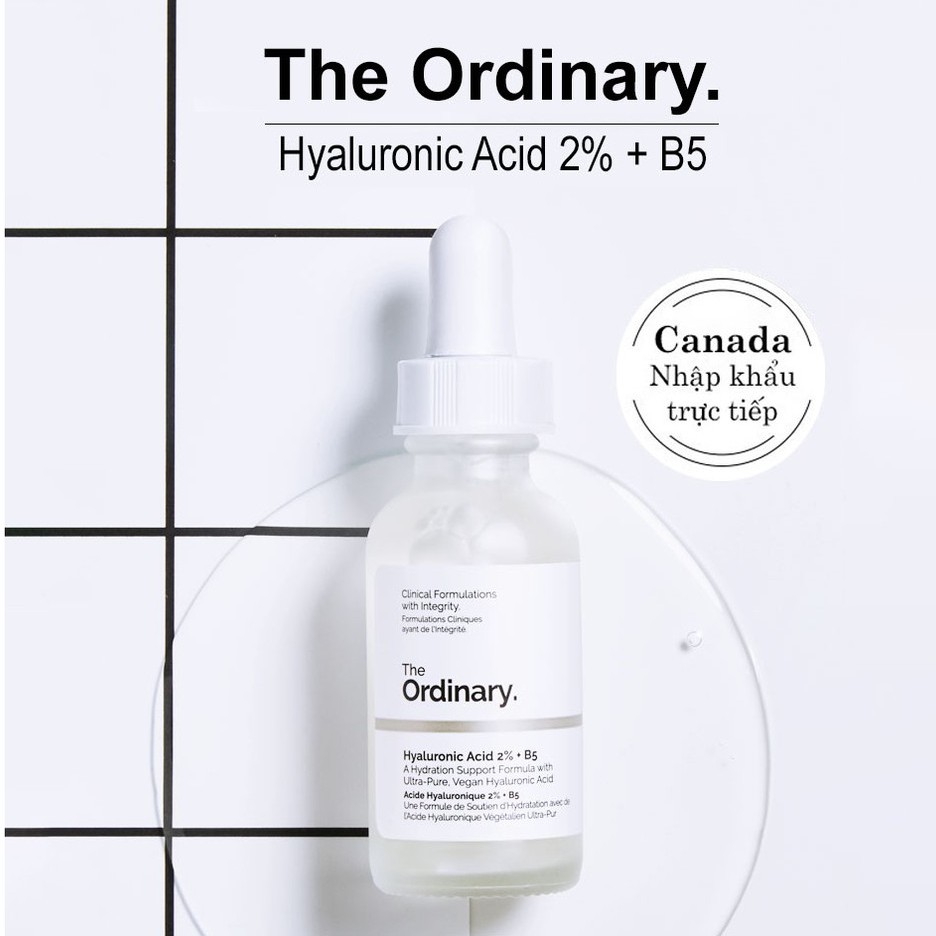 Tinh chất cấp nước phục hồi da làm sáng da The Ordinary Hyaluronic Acid 2% + B5 30ml | BigBuy360 - bigbuy360.vn