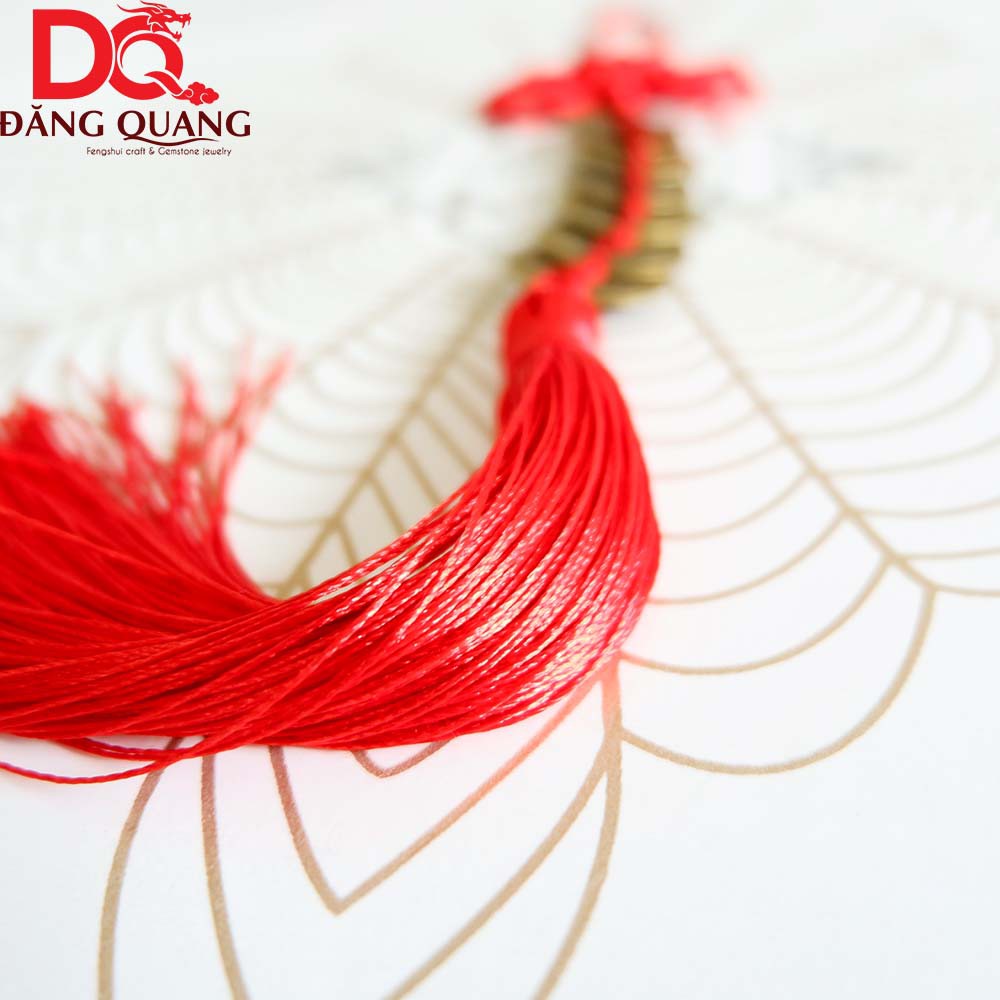 Dây tiền 6 xu may mắn Lục Đế phong thủy [Hàng loại 1 - đồng nguyên chất dày và sáng bóng] DQ031 | BigBuy360 - bigbuy360.vn
