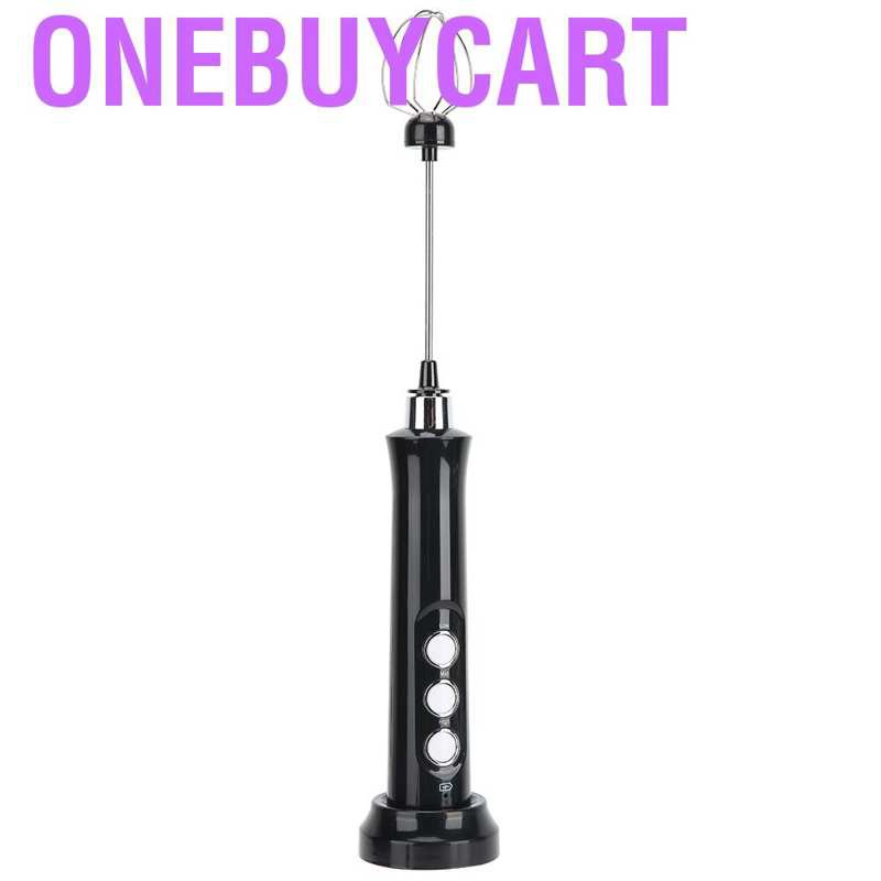 Onebuycart Electric Milk Frother Kit Drink Foamer Eggbeater Coffee Whisk Mixer Stirrer