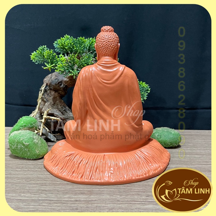 Tượng Bổn Sư Cao 20 cm Kèm Hào Quang Led Neon