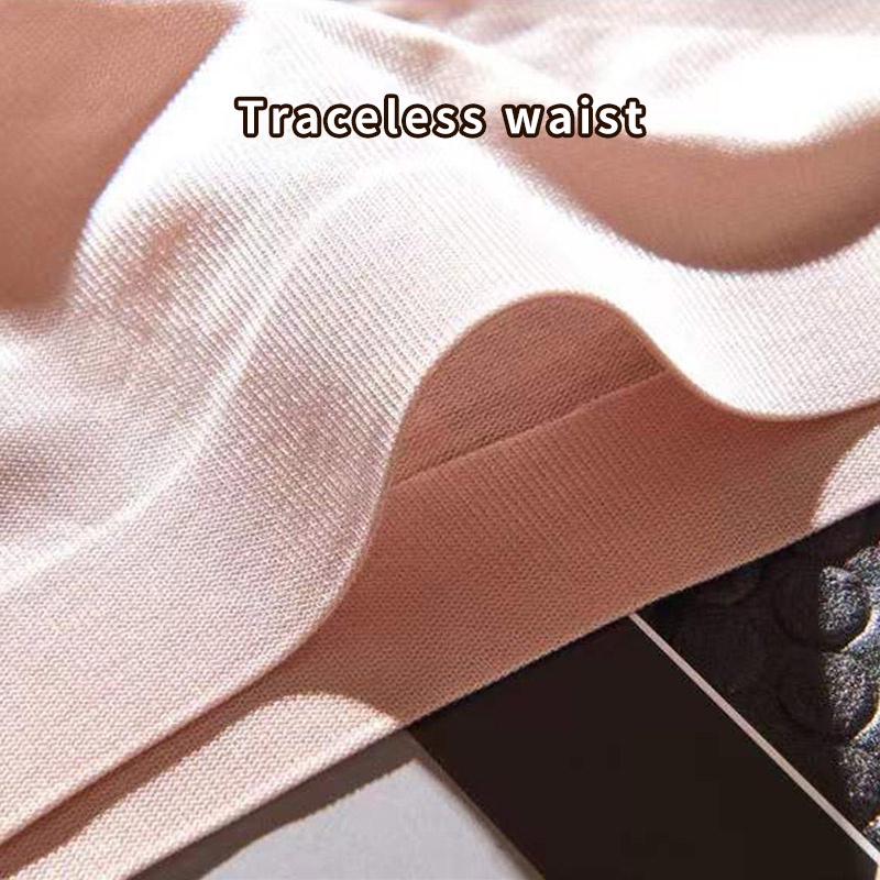 Bộ 4 Quần Lót Lọt Khe Trong Suốt Vải Lụa Lạnh Không Đường May Thoải Mái Cỡ M-3XL