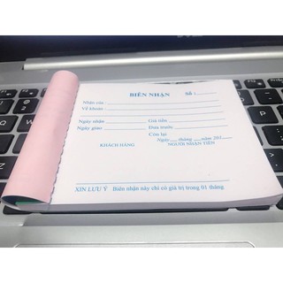 Biên nhận 2 liên, biên nhận 1 liên a5,a6 . do vpp hiếu cường cung cấp