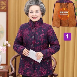 Áo khoác ấm lót lông cho bà,mẹ