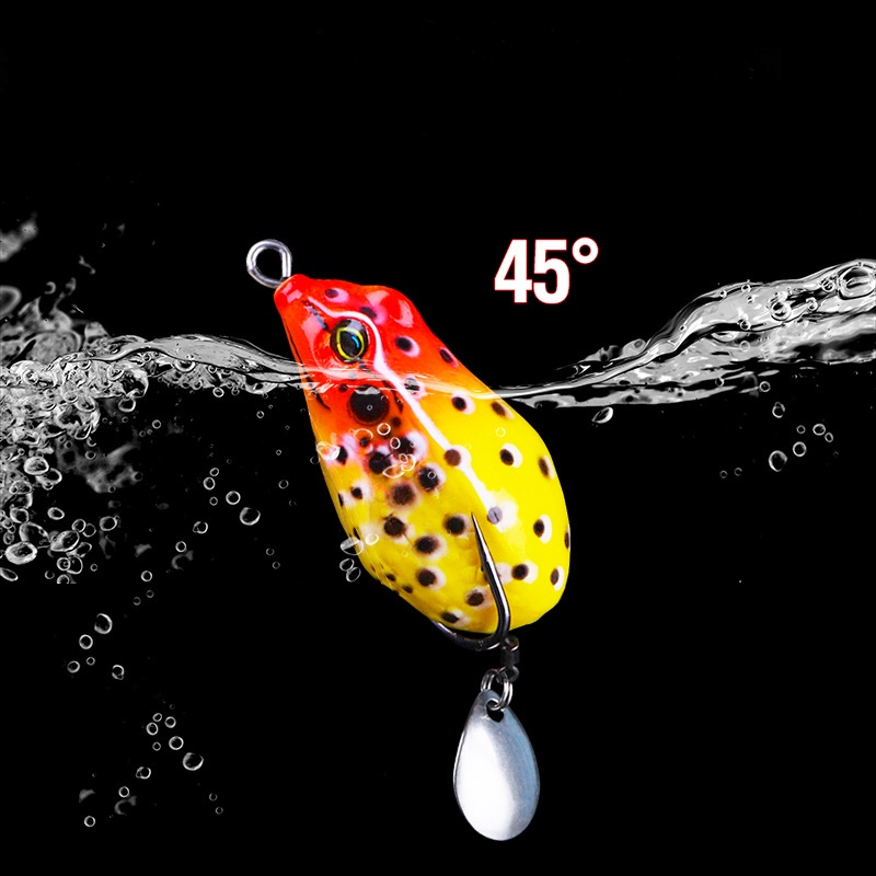 Mồi câu cá giả tokushima hình ếch có lưỡi câu sắc bén