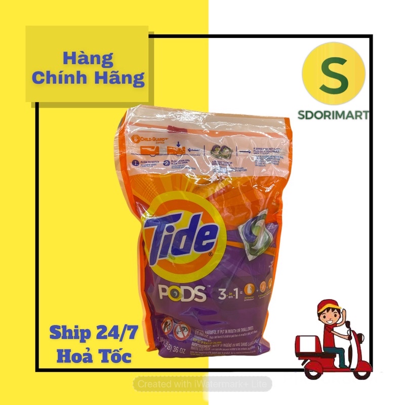 Viên giặt xả Tide Pods 3 trong 1