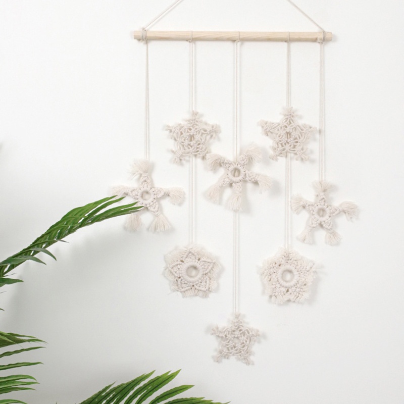 Vòng Bắt Giấc Mơ Dây Cotton Bện Thủ Công Treo Tường Trang Trí