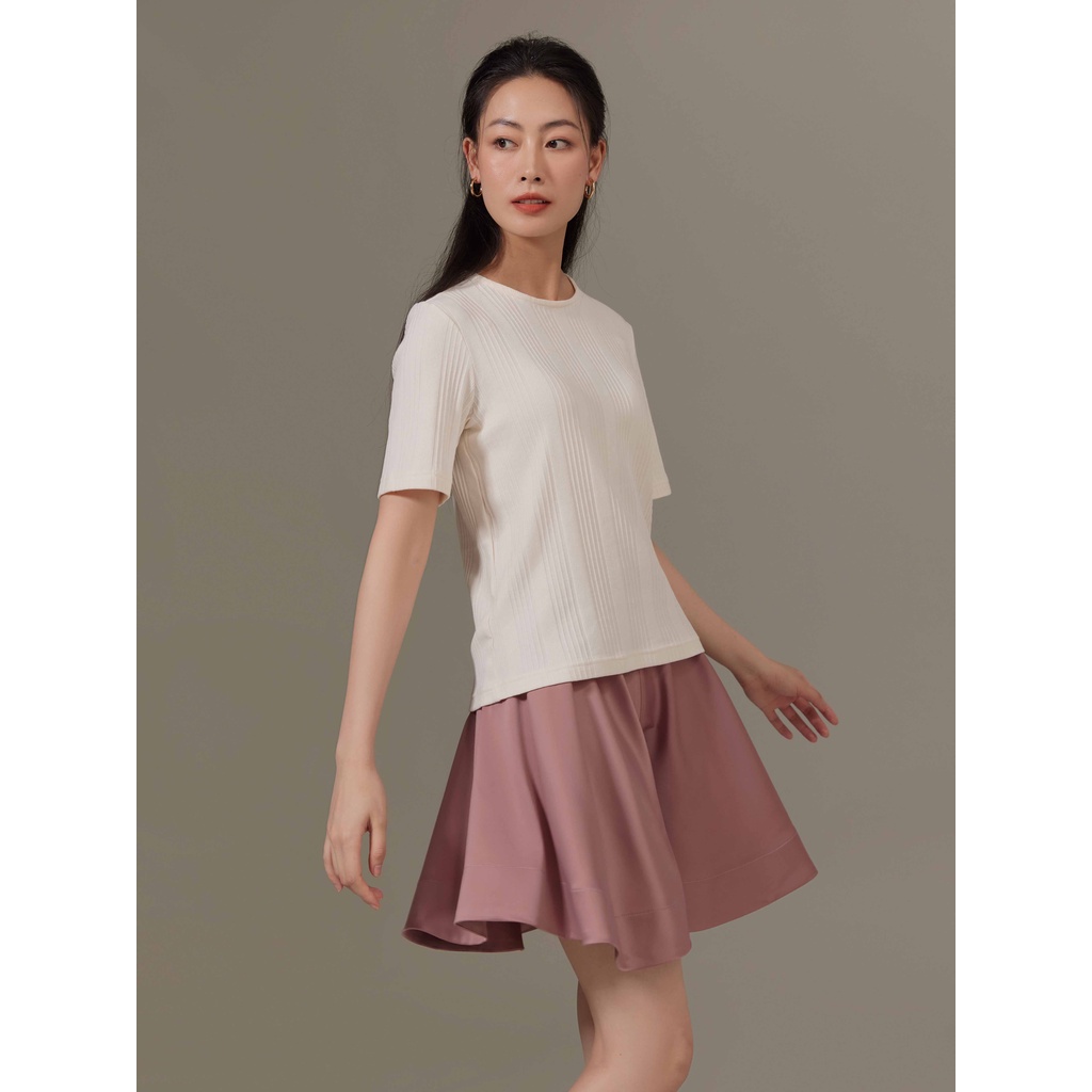 Quần váy lụa xoè thoải mái Mauve Silk Skort