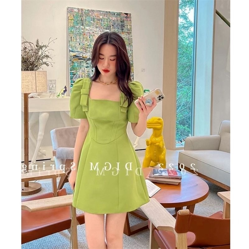 Đầm Ôm Eo Đính Nơ Ngọt Ngào Thời Trang Mùa Hè Cá Tính