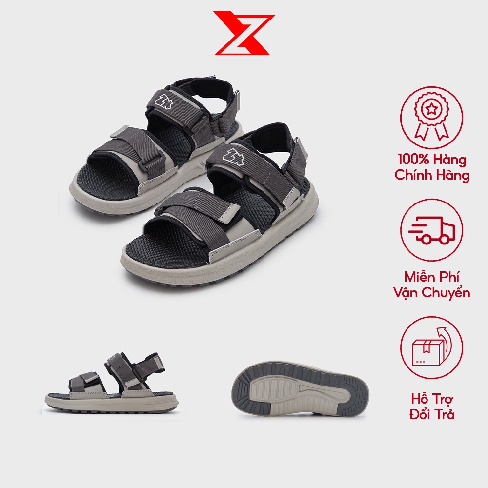Sandal ZX Meta 2822 Streetwear quai dán All Grey & Black Grey