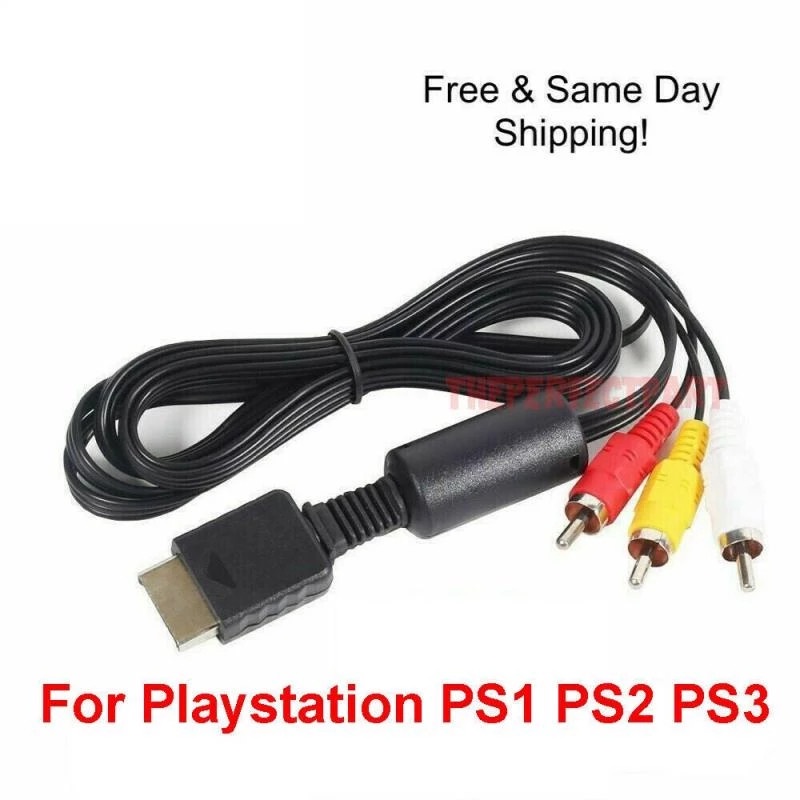 CHÍNH HÃNG QUA SỬ DỤNG Dây Cáp Kết Nối Màn Hình 6ft Cho Sony PS3 / PS2 / PS1 với tivi COMPONENT