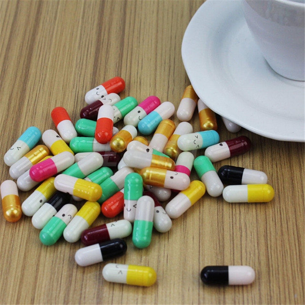 Set 50 viên con nhộng nhét giấy nhớ bên trong dễ thương