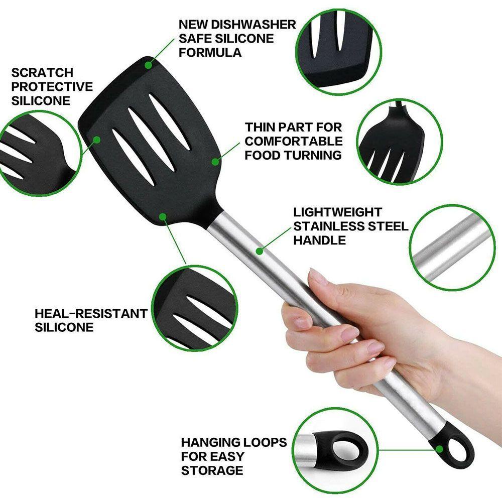 Bộ 9 Dụng Cụ Nấu Mì Ý Muỗng Chống Bỏng Cho Nhà Bếp