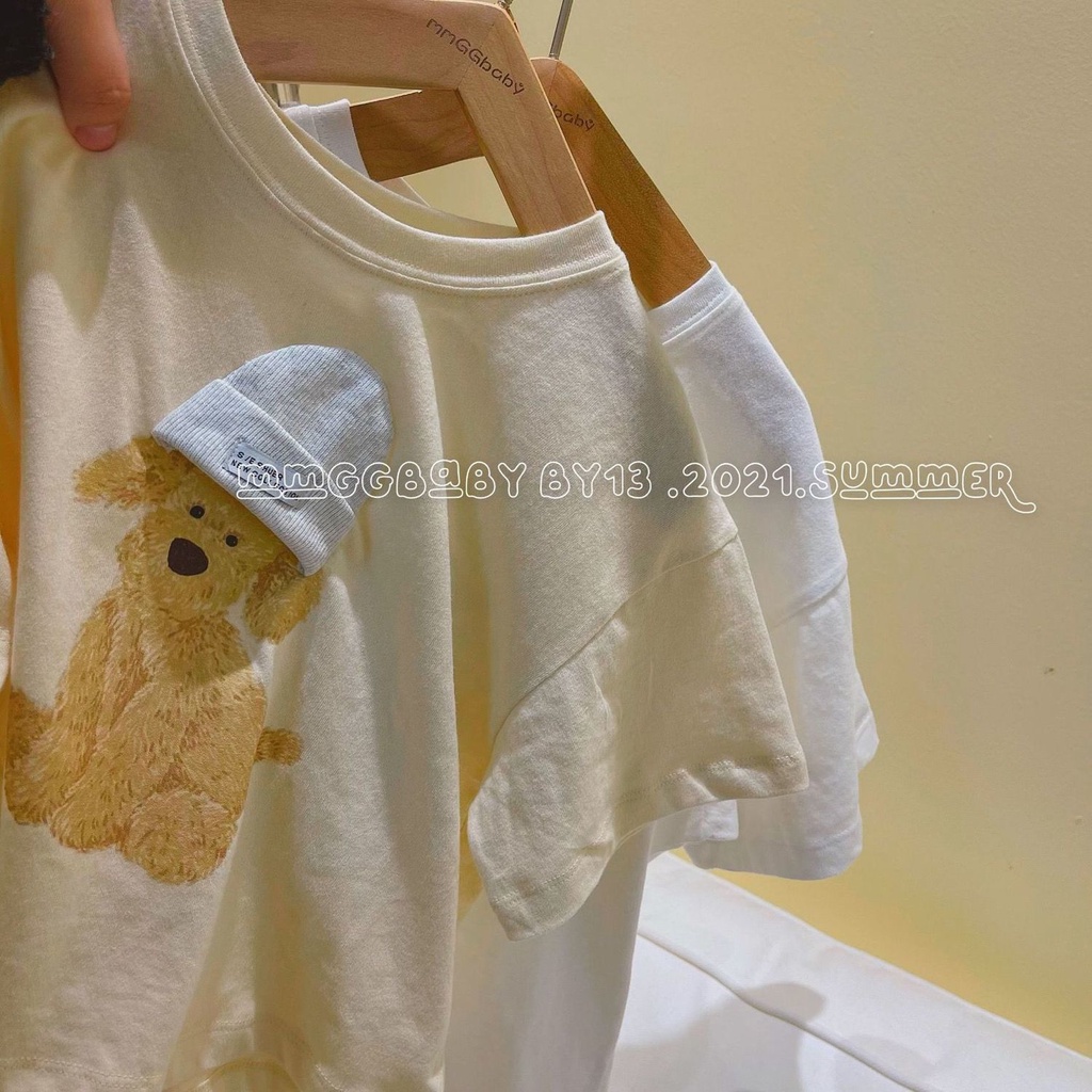 Áo Thun Tay Ngắn Dáng Rộng In Hoạt Hình Kiểu Hàn Quốc Thời Trang Mùa Hè Cho Bé Trai