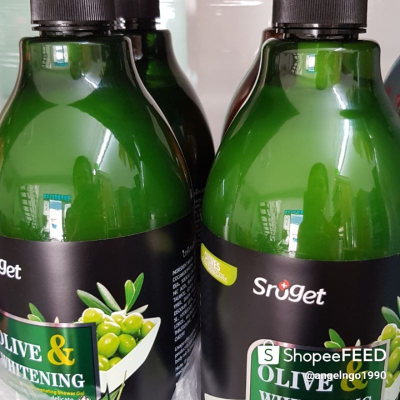 Sữa tắm Sroget Olive Whitening SPF 50+PA+++ thailland dưỡng ẩm trắng da sạch sâu | BigBuy360 - bigbuy360.vn