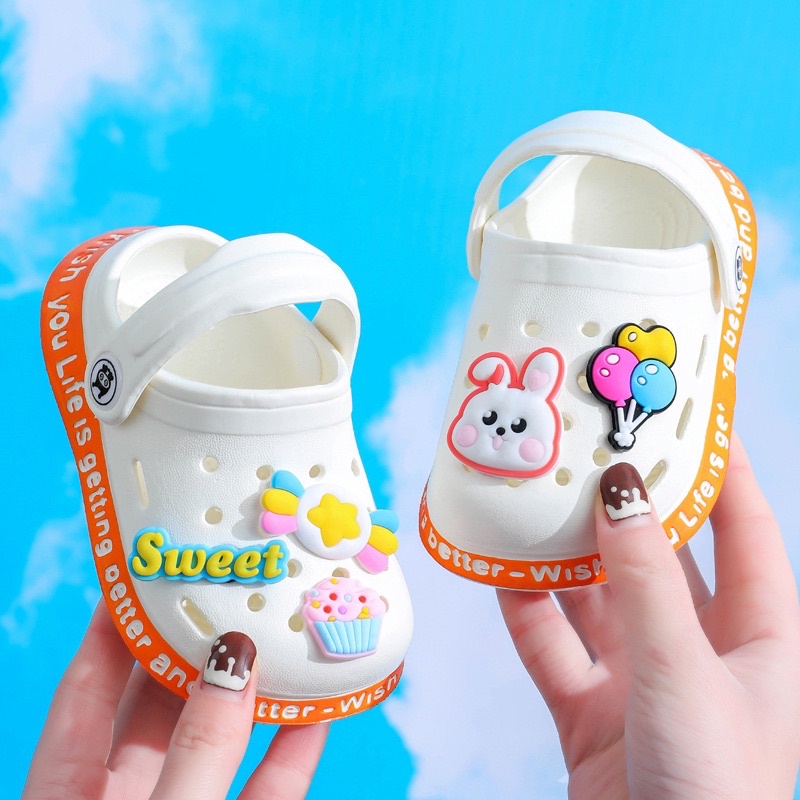 Dép Sục họa tiết Siêu đáng yêu cho bé trai bé gái siêu nhẹ chống trượt mẫu mới