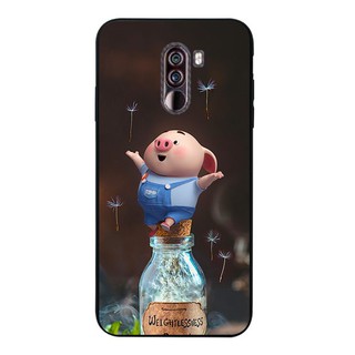 Ốp silicon hình chú heo và hoa bồ công anh cho điện thoại Xiaomi Mi A2 6X 8 9 SE Pocophone F1 Lite