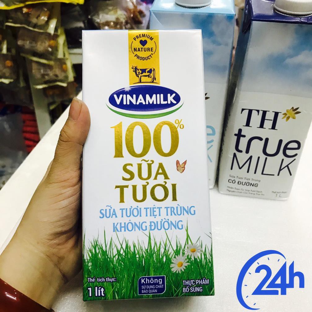 Hộp sữa tươi 1 lít TH truemilk/ Vinamilk/ Cô gái Hà Lan