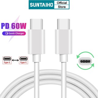 Cáp Suntaiho QC 4.0 3.0 PD 60W USB Type-C Sang Type-C Cho Samsung Galaxy Note 10 9 8 S10 S9 S8+ A70 A50 Ipho thumbnail
