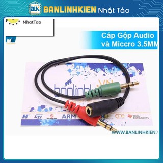 Cáp gộp audio và micro 3.5mm mã lk_06955