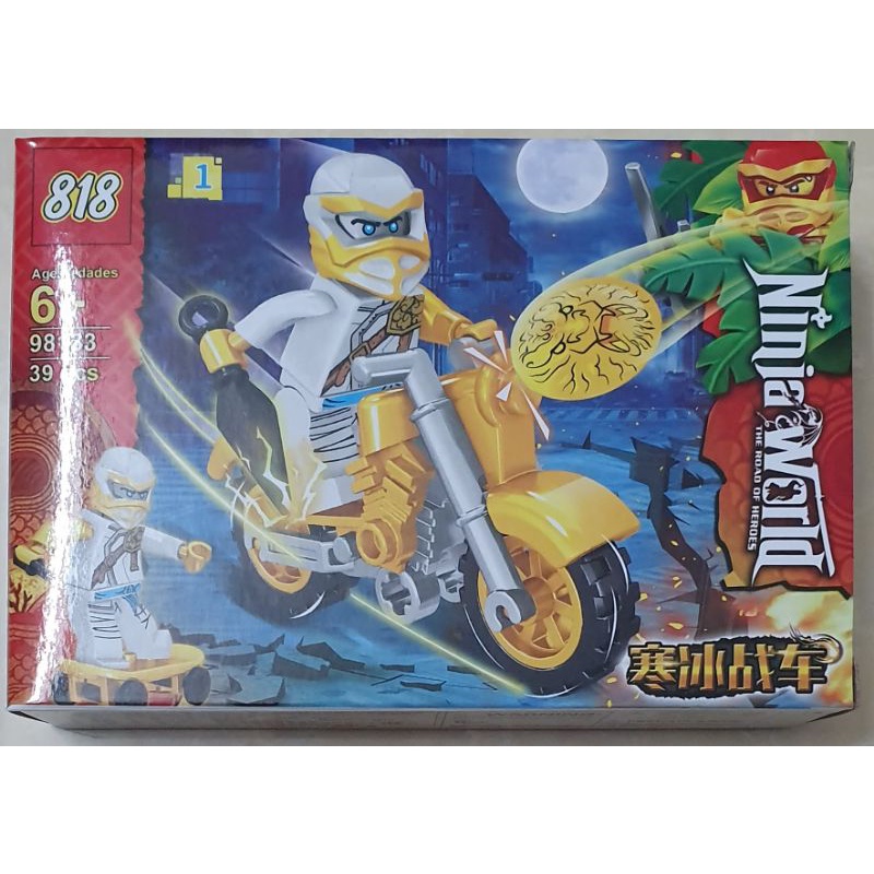 Lắp ráp lego các chiến binh đua xe 1 bộ gồm 40 chi tiết