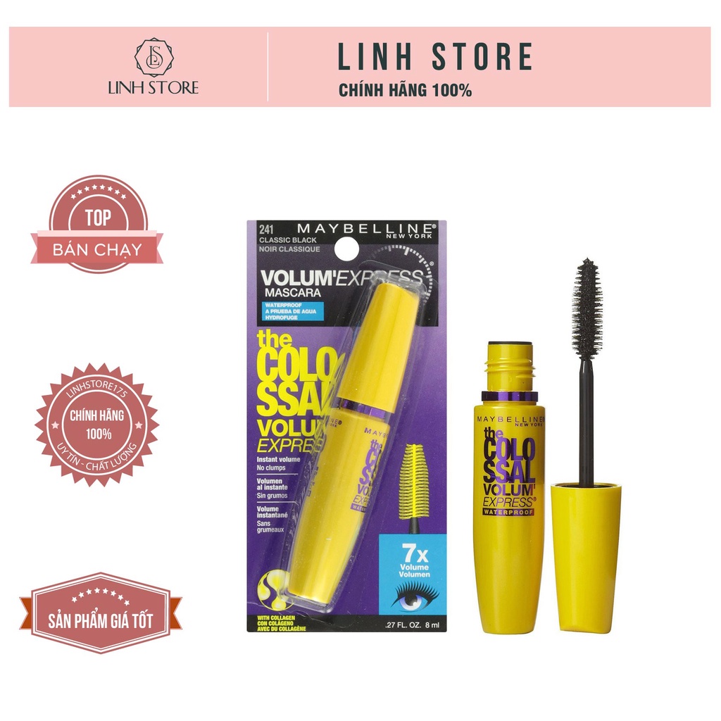 Mascara Maybelline Vàng The Magnum Volum Express Waterproof