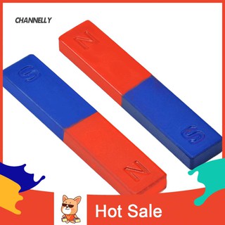 Bộ 2 thanh nam châm sơn đỏ và xanh hai đầu hỗ trợ dạy học Vật Lý