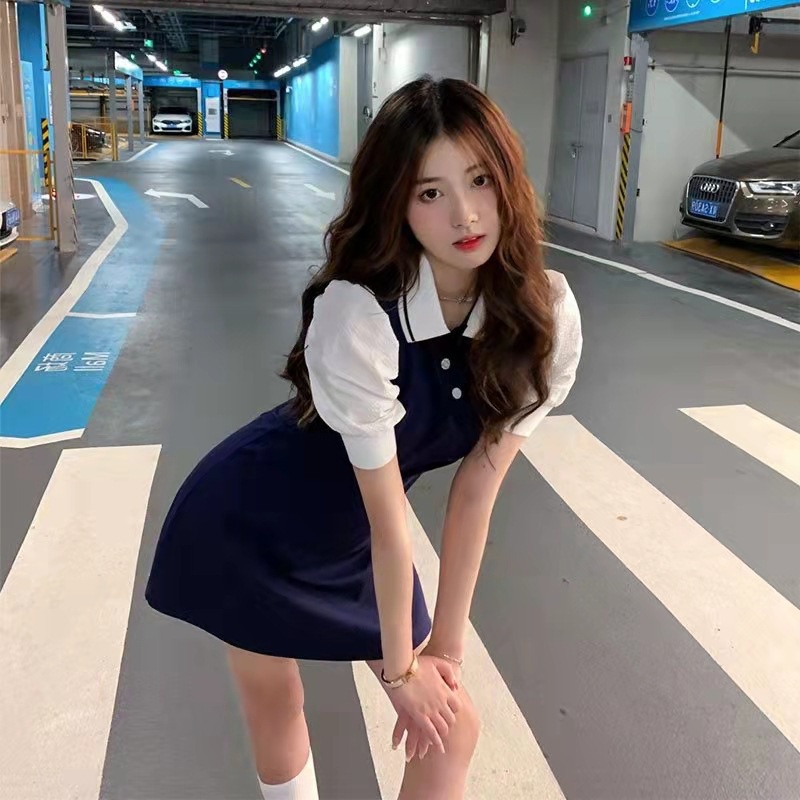 Đầm Polo Phong Cách Pháp Cổ Điển Thời Trang Mùa Hè 2022 FT8092