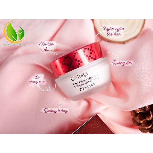 [CHÍNH HÃNG] Kem dưỡng da săn chắc chống lão hóa Collagen 3W CLINIC COLLAGEN REGENERATION CREAM Hàn Quốc 60ml