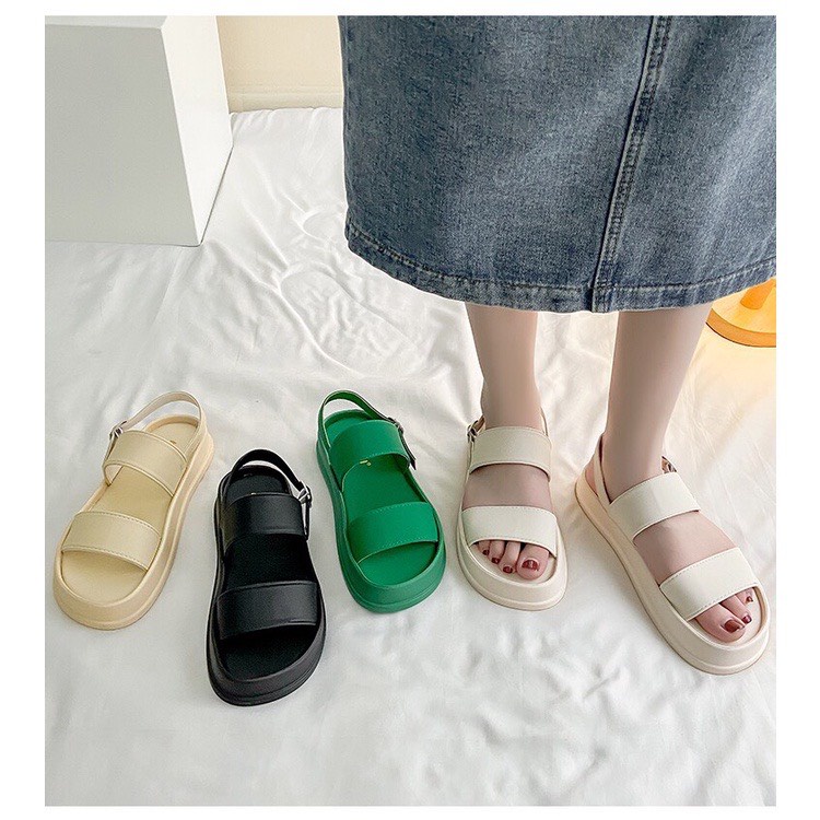 Sandal Nữ Đi Học Nữ Đế Êm 2 Quai XIE 001