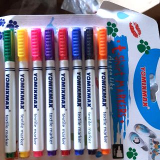 Set 8 bút màu vẽ vải không trôi