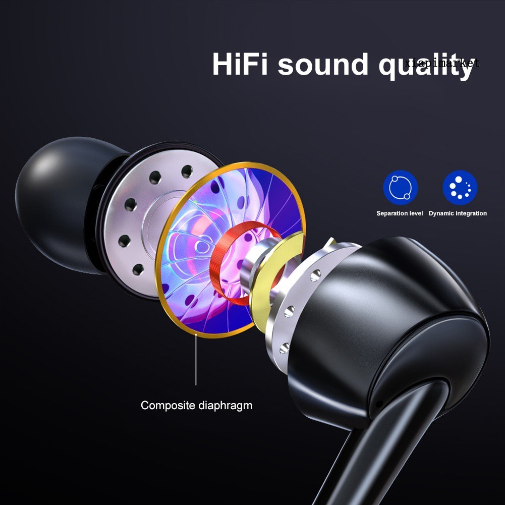 Tai Nghe Nhét Tai Bass Hifi Có Dây 3.5mm Kèm Mic