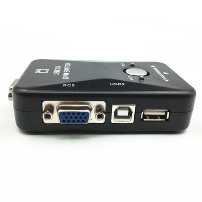 KVM hai vào một bộ chuyển đổi 3 cổng USB VGA Bộ chuyển mạch màn hình phím chuột chia sẻ 2 vào 1 ra chuyển đổi