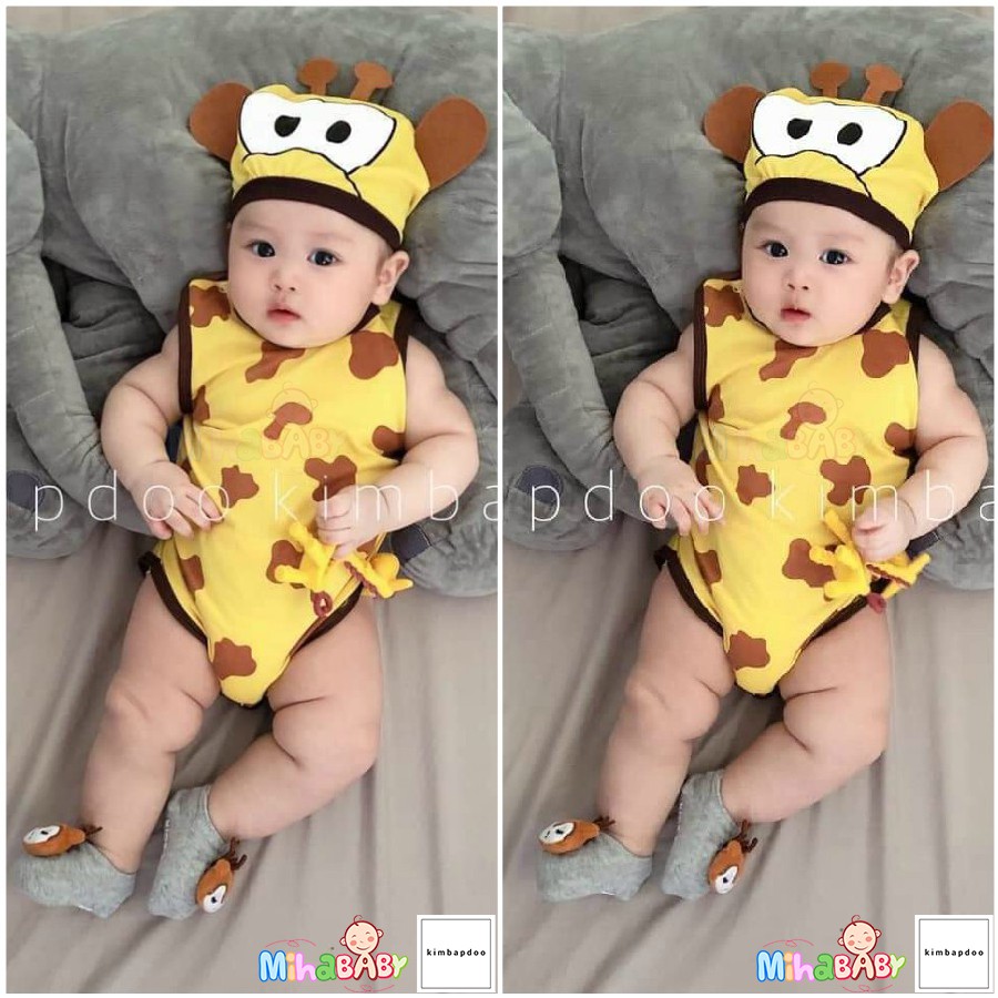 Bộ Bodysuit Chip Hình Hươu Vàng Cho Bé - BDS_HUOUVANG