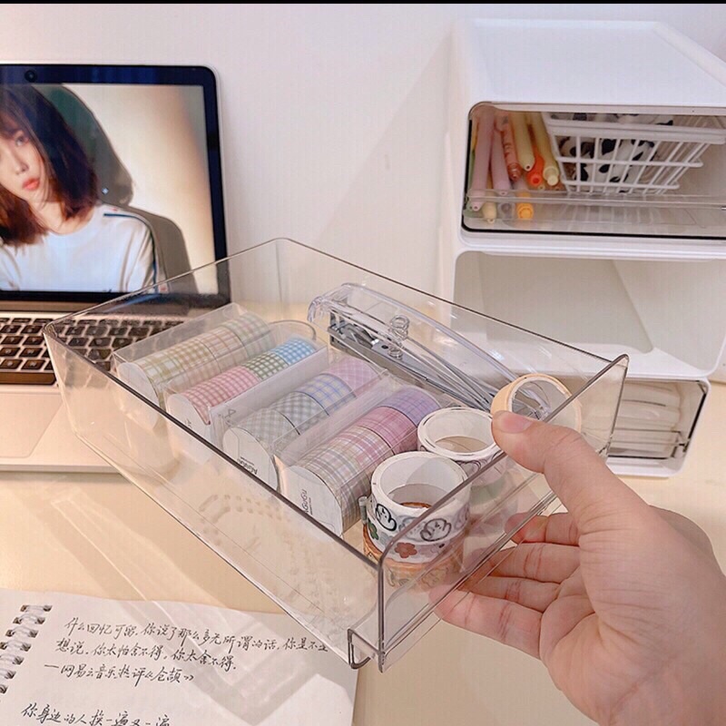 Tủ Mini Để Bàn Có Ngăn Kéo Siêu Xinh.