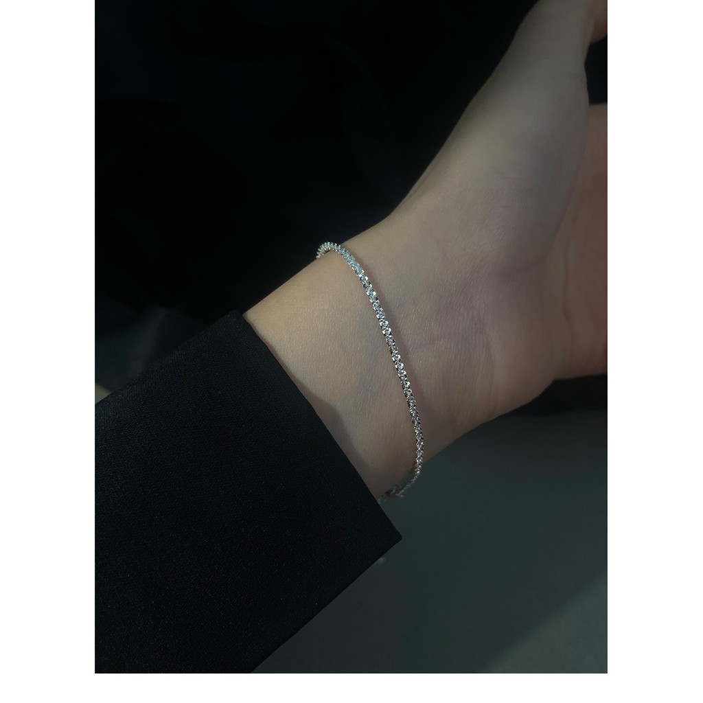Vòng tay bạc bạch kim lấp lánh nữ mới | BigBuy360 - bigbuy360.vn