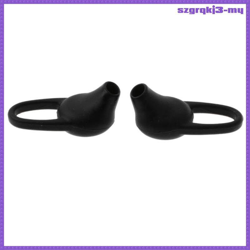 1 Cặp Đệm Tai Nghe Bằng Cao Su silicone Màu Đen Nhẹ Siêu Bền