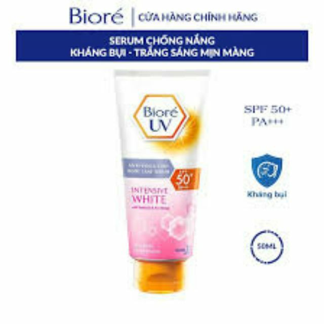 Serum chống nắng dưỡng thể kháng bụi trắng sáng Biore UV SPF50 150ml