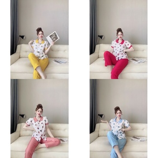 Đồ bộ kate lụa tiểu thư dễ thương size dưới 55kg