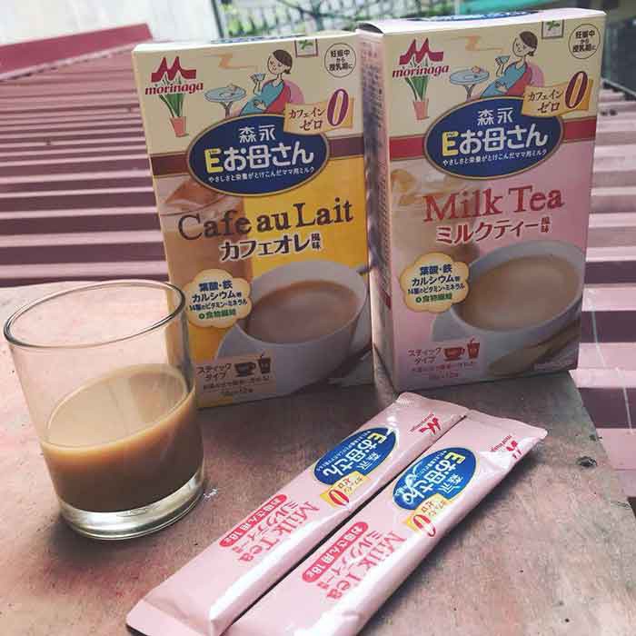 Sữa bầu Morinaga trà sữa cafe matcha cung cấp chất dinh dưỡng cho mẹ bầu