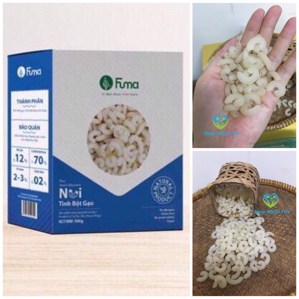 Nui gạo trắng Fuma hộp 500gr