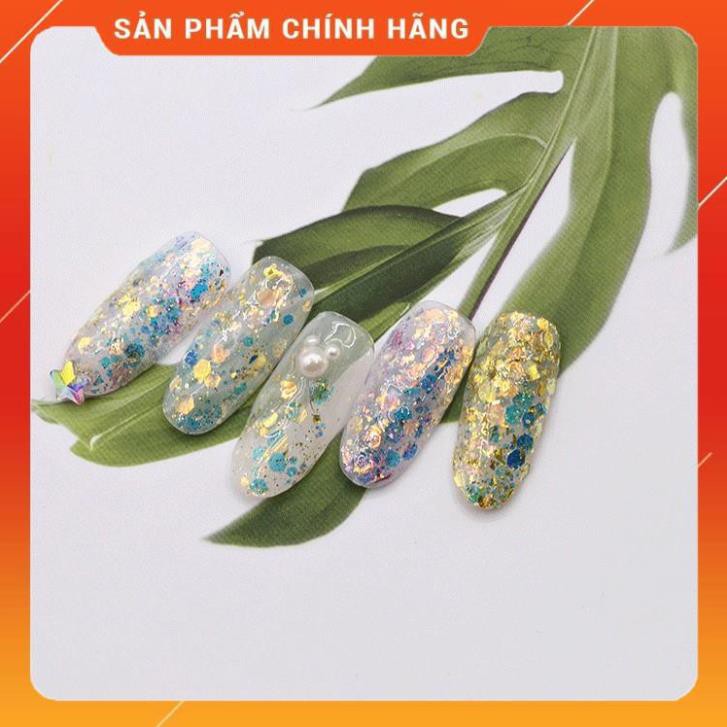 Sét Nhũ, Kim Tuyển 8 Ô, Siêu Sáng Nhũ Vảy Cá - Phụ Kiện Nail SIêu Rẻ