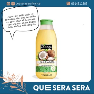 Sữa tắm Cottage Huile de Coco hương Dừa
