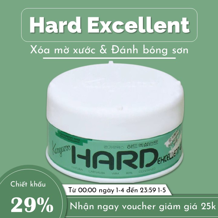 Xóa vết xước và đánh bóng ô tô Hard Excellent Klink dành cho mọi màu sơn, xóa xước nhanh, tặng kèm miếng bọt biển