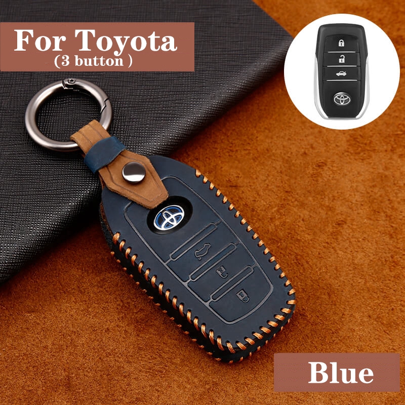 Bao da bọc chìa khóa xe hơi bảo vệ cho Toyota Hilux Innova Prado Camry Fortuner Rav 4